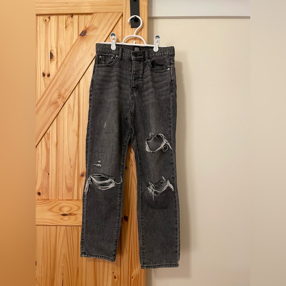 BDG black ripped jeans straight cut